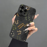 Leaf Pattern Silicone Phone Case
